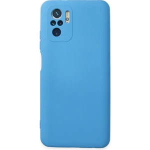 Techno Guru Poco M5S Kılıf Içi Kadife Kaplı Nano Silikon Kapak - Mavi