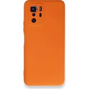 Techno Guru Poco X3 Gt Kılıf Içi Kadife Kaplı Nano Silikon Kapak - Turuncu