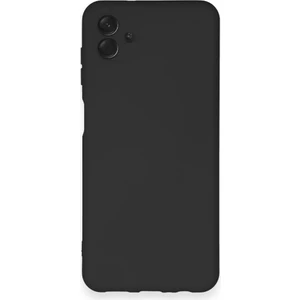 Techno Guru Samsung Galaxy A04E Kılıf Içi Kadife Kaplı Nano Silikon Kapak - Siyah
