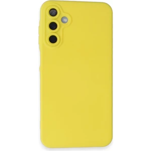 Techno Guru Samsung Galaxy A15 4g Kılıf Içi Kadife Kaplı Nano Silikon Kapak - Sarı