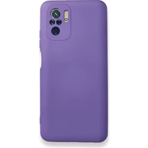 Techno Guru Redmi Note 10 Kılıf Içi Kadife Kaplı Nano Silikon Kapak - Mor