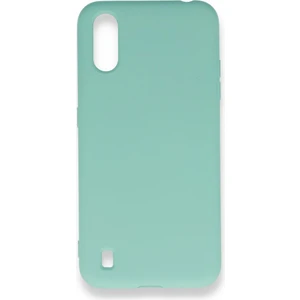 Techno Guru Samsung Galaxy A01 Kılıf Içi Kadife Kaplı Nano Silikon Kapak - Turkuaz
