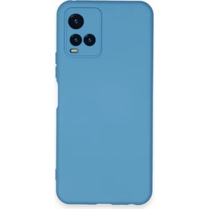 Techno Guru Vivo Y21 Kılıf Içi Kadife Kaplı Nano Silikon Kapak - Mavi