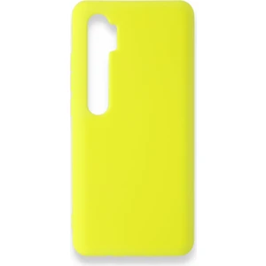 Techno Guru Xiaomi Mi Note 10 Lite Kılıf Içi Kadife Kaplı Nano Silikon Kapak - Sarı