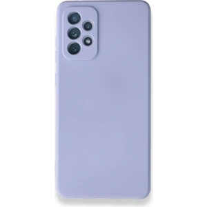 Techno Guru Samsung Galaxy A72 Kılıf Içi Kadife Kaplı Nano Silikon Kapak - Lila