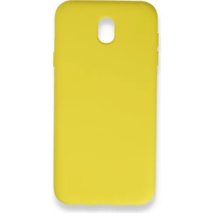 Techno Guru Samsung Galaxy J7 Pro / J730 Kılıf Içi Kadife Kaplı Nano Silikon Kapak - Sarı