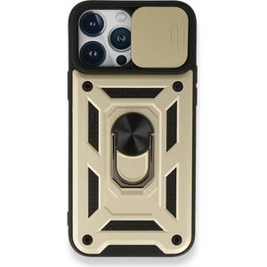 Royal Case iPhone 13 Pro Max Kılıf Tam Koruma Sağlayan Kamera Sürgülü Sert Silikon Kapak Ryc/pars Yüzüklü