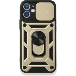 Techno Guru iPhone 12 Mini Kılıf Kamera Koruma Sürgülü Şık Pars Tank Sert Silikon Kapak