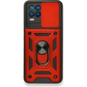 Techno Guru Realme 8 Pro Kılıf Kamera Koruma Sürgülü Şık Pars Tank Sert Silikon Kapak