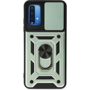 Techno Guru Redmi 9t Kılıf Kamera Koruma Sürgülü Şık Pars Tank Sert Silikon Kapak