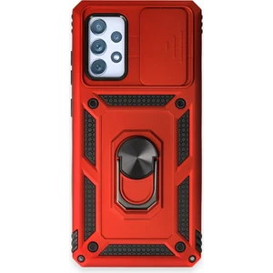 Techno Guru Samsung Galaxy A52 Kılıf Kamera Koruma Sürgülü Şık Pars Tank Sert Silikon Kapak