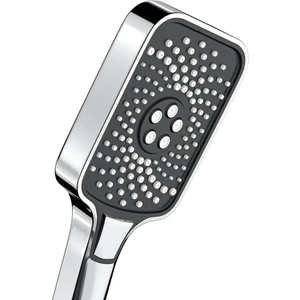 Türkiye Nalbur | Valtemo Krom Siyah, Butonlu Duş Başlığı 3'lü Set - Hortum + Mafsal + El Duşu