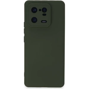 Xiaomi Mi 13 Pro Kılıf Içi Kadife Kaplı Nano Silikon Kapak - Koyu Yeşil