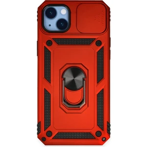 Royal Case iPhone 14 Plus Kılıf Tam Koruma Sağlayan Kamera Sürgülü Sert Silikon Kapak Ryc/pars Yüzüklü