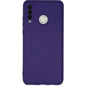 Techno Guru Huawei P30 Lite Kılıf Içi Kadife Kaplı Nano Silikon Kapak - Mor