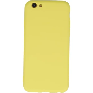 iPhone 6 Plus Kılıf Içi Kadife Kaplı Nano Silikon Kapak - Sarı