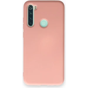 Redmi Note 8 Kılıf Içi Kadife Kaplı Nano Silikon Kapak - Pudra