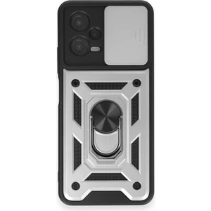 Royal Case Redmi Note 12 4g Kılıf Tam Koruma Sağlayan Kamera Sürgülü Sert Silikon Kapak Ryc/pars Yüzüklü