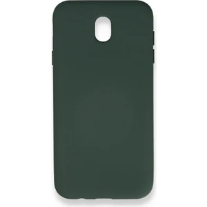 Samsung Galaxy J7 Pro / J730 Kılıf Içi Kadife Kaplı Nano Silikon Kapak - Koyu Yeşil