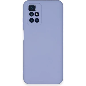 Techno Guru Redmi 10 2022 Kılıf Içi Kadife Kaplı Nano Silikon Kapak - Lila