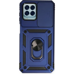 Samsung Galaxy M33 Kılıf Kamera Koruma Sürgülü Şık Pars Tank Sert Silikon Kapak