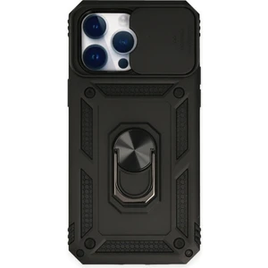 iPhone 14 Pro Kılıf Kamera Koruma Sürgülü Şık Pars Tank Sert Silikon Kapak