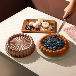 Papatya Rose Gold Döküm Tart Kalıbı 27 Cm