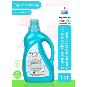 Bebekler Için Bitkisel Çamaşır Deterjanı 1 Litre 25 Yıkama