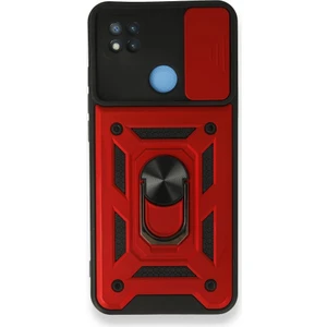 Techno Guru Redmi 9c Kılıf Kamera Koruma Sürgülü Şık Pars Tank Sert Silikon Kapak