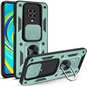 Redmi Note 9 Pro Kılıf Kamera Koruma Sürgülü Şık Pars Tank Sert Silikon Kapak