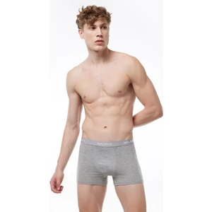 Erkek Gri Pamuk Elastan Boxer 075