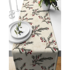 Bertille Home Yılbaşı Serisi 140X40 cm Dijital Baskılı Runner (Christmas Noel)