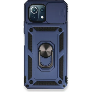 Techno Guru Xiaomi Mi 11 Lite Kılıf Kamera Koruma Sürgülü Şık Pars Tank Sert Silikon Kapak