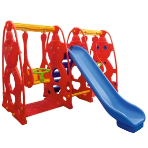 King Kids Sevimli Teddy Kaydıraklı Salıncak Set B