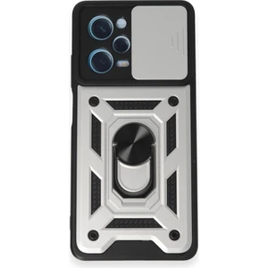 Royal Case Redmi Note 12 Pro 5g Kılıf Tam Koruma Sağlayan Kamera Sürgülü Sert Silikon Kapak Ryc/pars Yüzüklü