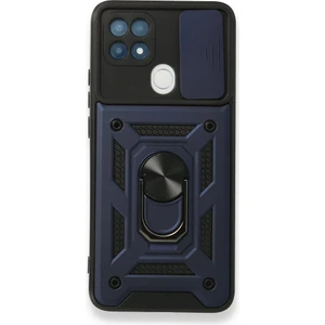 Techno Guru Oppo A15S Kılıf Kamera Koruma Sürgülü Şık Pars Tank Sert Silikon Kapak