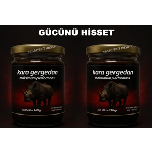 Kara Gergedan Performans Macunu 2 x 240 gr - Enerji ve Güç Desteği