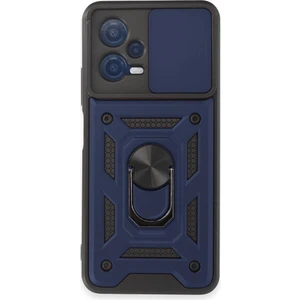 Royal Case Redmi Note 12 5g Kılıf Tam Koruma Sağlayan Kamera Sürgülü Sert Silikon Kapak Ryc/pars Yüzüklü