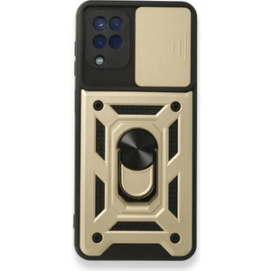 Samsung Galaxy M32 Kılıf Kamera Koruma Sürgülü Şık Pars Tank Sert Silikon Kapak