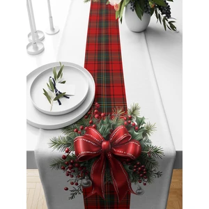 Bertille Home Yılbaşı Serisi 140X40 cm Dijital Baskılı Runner (Christmas Noel)