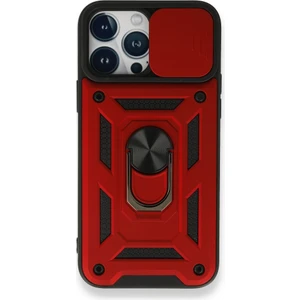 Royal Case iPhone 13 Pro Max Kılıf Tam Koruma Sağlayan Kamera Sürgülü Sert Silikon Kapak Ryc/pars Yüzüklü