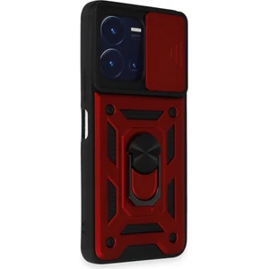 Royal Case Vivo Y22S Kılıf Tam Koruma Sağlayan Kamera Sürgülü Sert Silikon Kapak Ryc/pars Yüzüklü