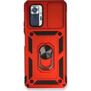 Techno Guru Redmi Note 10 Pro Kılıf Kamera Koruma Sürgülü Şık Pars Tank Sert Silikon Kapak