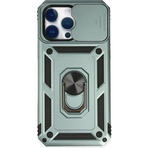 Royal Case iPhone 14 Pro Max Kılıf Tam Koruma Sağlayan Kamera Sürgülü Sert Silikon Kapak Ryc/pars Yüzüklü