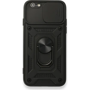 iPhone 6 Kılıf Kamera Koruma Sürgülü Şık Pars Tank Sert Silikon Kapak