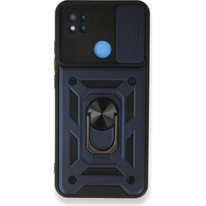 Royal Case Redmi 9c Kılıf Tam Koruma Sağlayan Kamera Sürgülü Sert Silikon Kapak Ryc/pars Yüzüklü