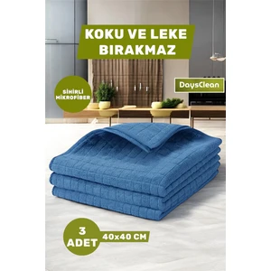 3'lü Mikrofiber Bulaşık Kurulama Bezi | Su Emici Cam Araba Temizlik Bezi | 40X40 | Leke ve Koku Yapmaz