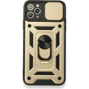 Royal Case iPhone 11 Pro Kılıf Tam Koruma Sağlayan Kamera Sürgülü Sert Silikon Kapak Ryc/pars Yüzüklü