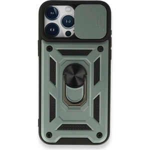 Royal Case iPhone 15 Pro Max Kılıf Tam Koruma Sağlayan Kamera Sürgülü Sert Silikon Kapak Ryc/pars Yüzüklü