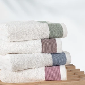 Kayla 4'lü El / Yüz Havlu Seti - Ekru / Renkli